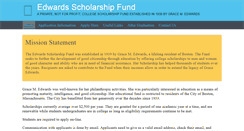 Desktop Screenshot of edwardsfund.org